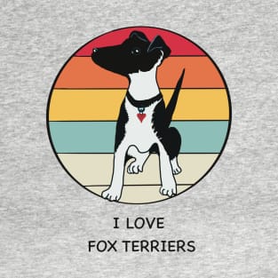 I Love Fox Terriers T-Shirt